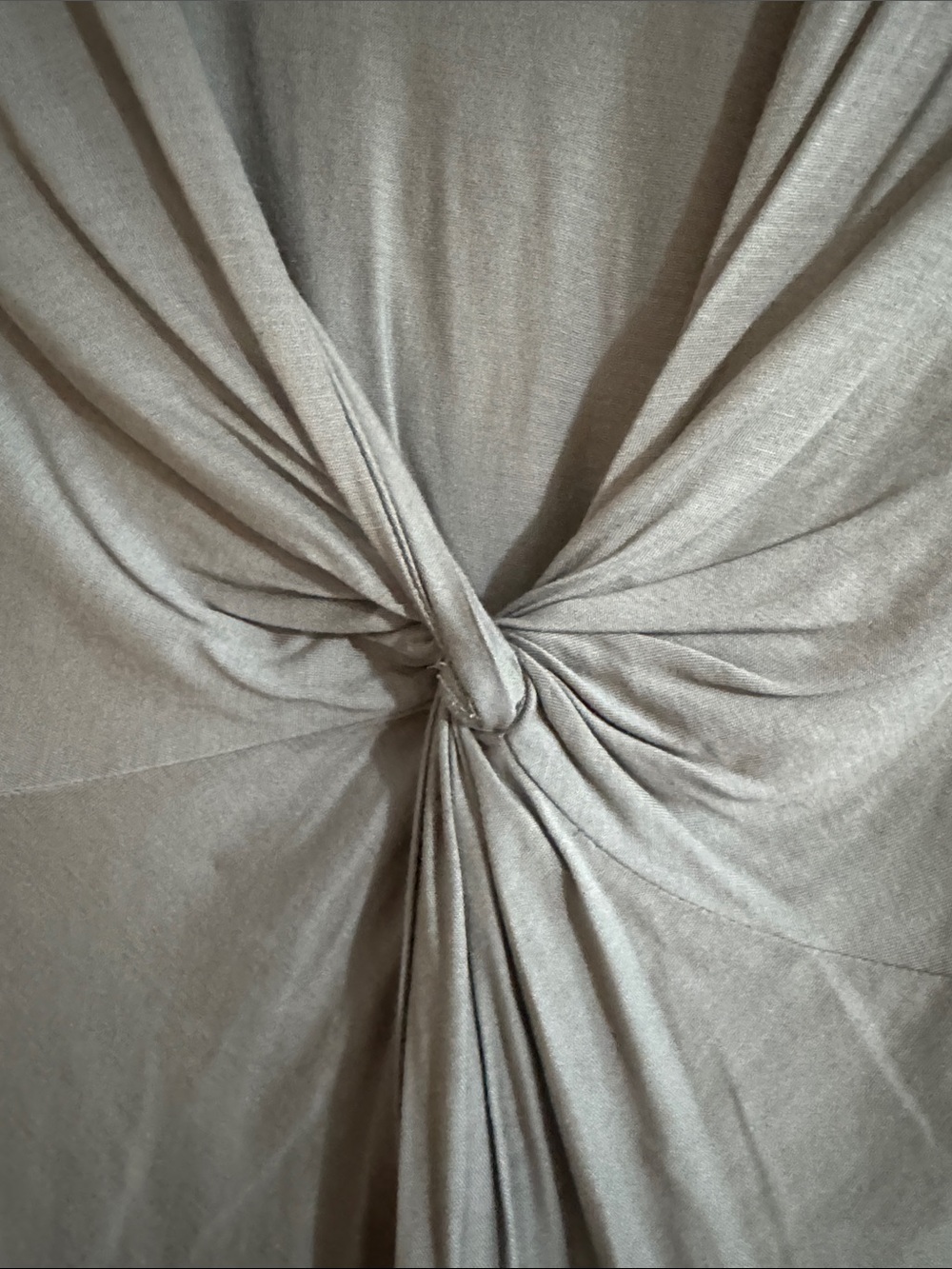 LOFT blue-grey Twist-Front Long Sleeve Tee - Picture 3 of 5